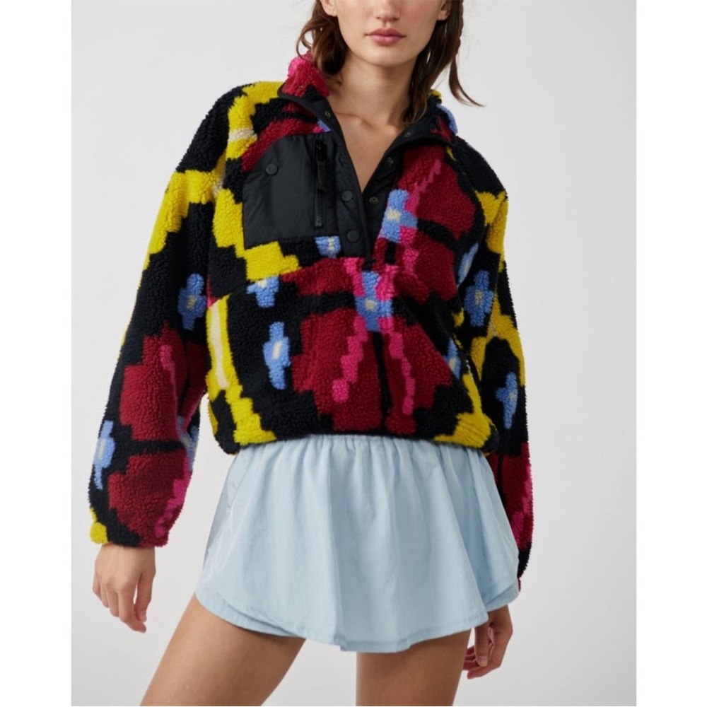 FP Movement Free People Rocky Ridge Fleece Pullover Size XS
